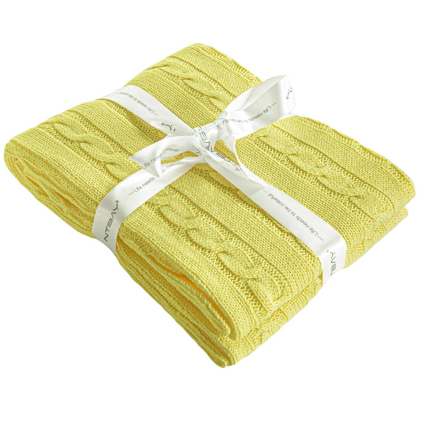 Cable Knit Baby Blanket