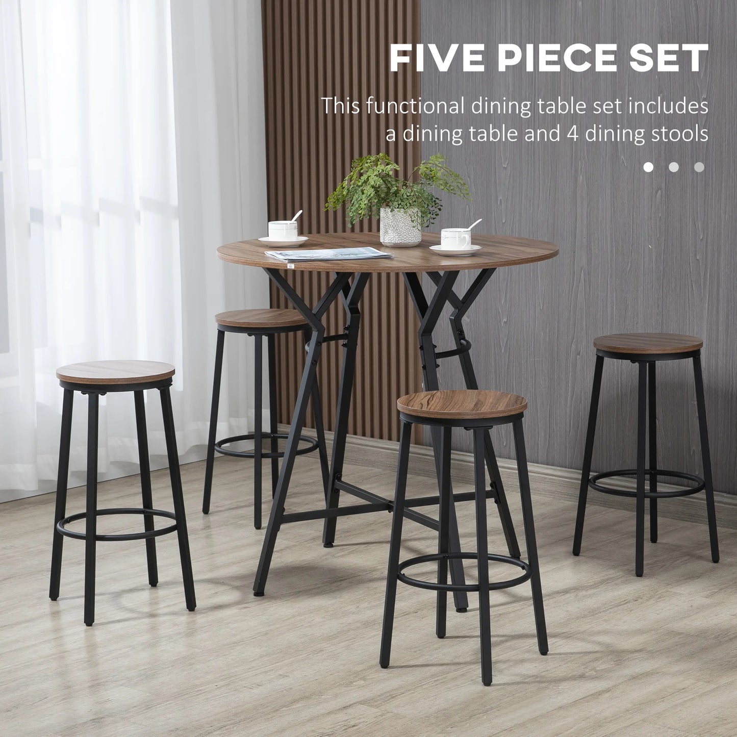 Bar Table and Chairs Set
