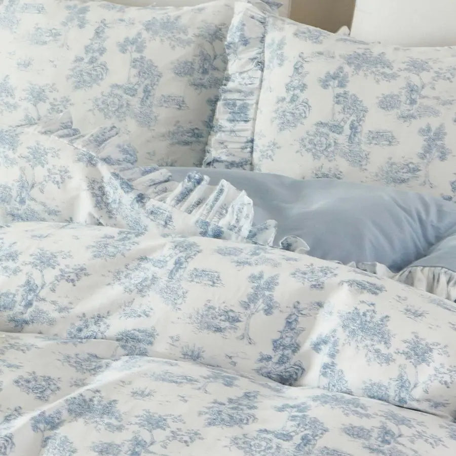 French Country Toile Duvet Cover Set