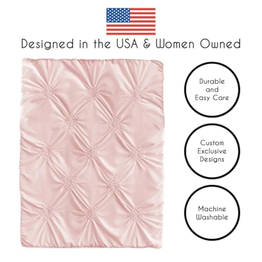 Baby Crib Bedding Set - Pink Shabby Chic