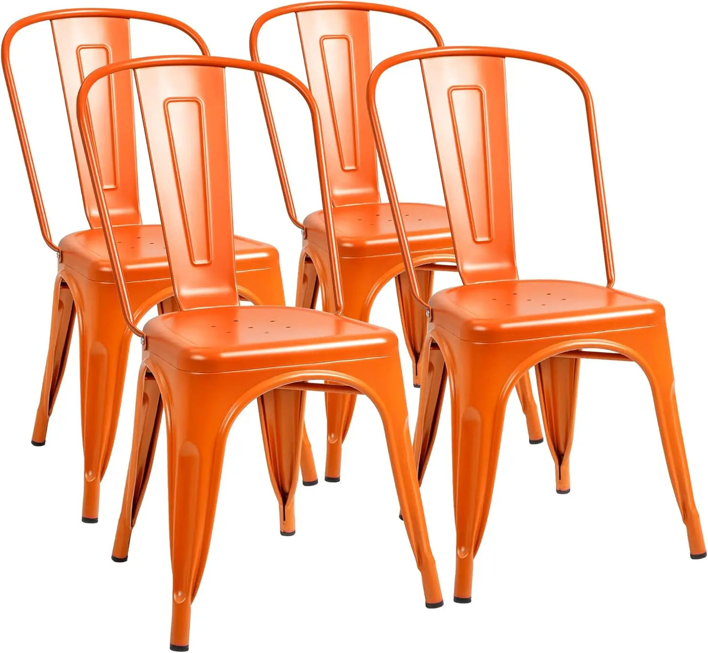 Furmax Metal Stackable Classic Trattoria Chair