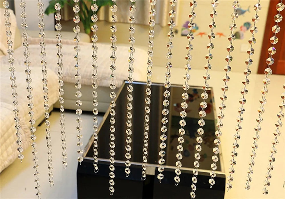 Luxury Fashion Crystal Curtain Glass Beads Decor