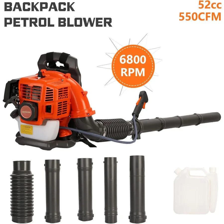 Backpack Leaf Blower - Leaf Blower with High Strength Gas Powered