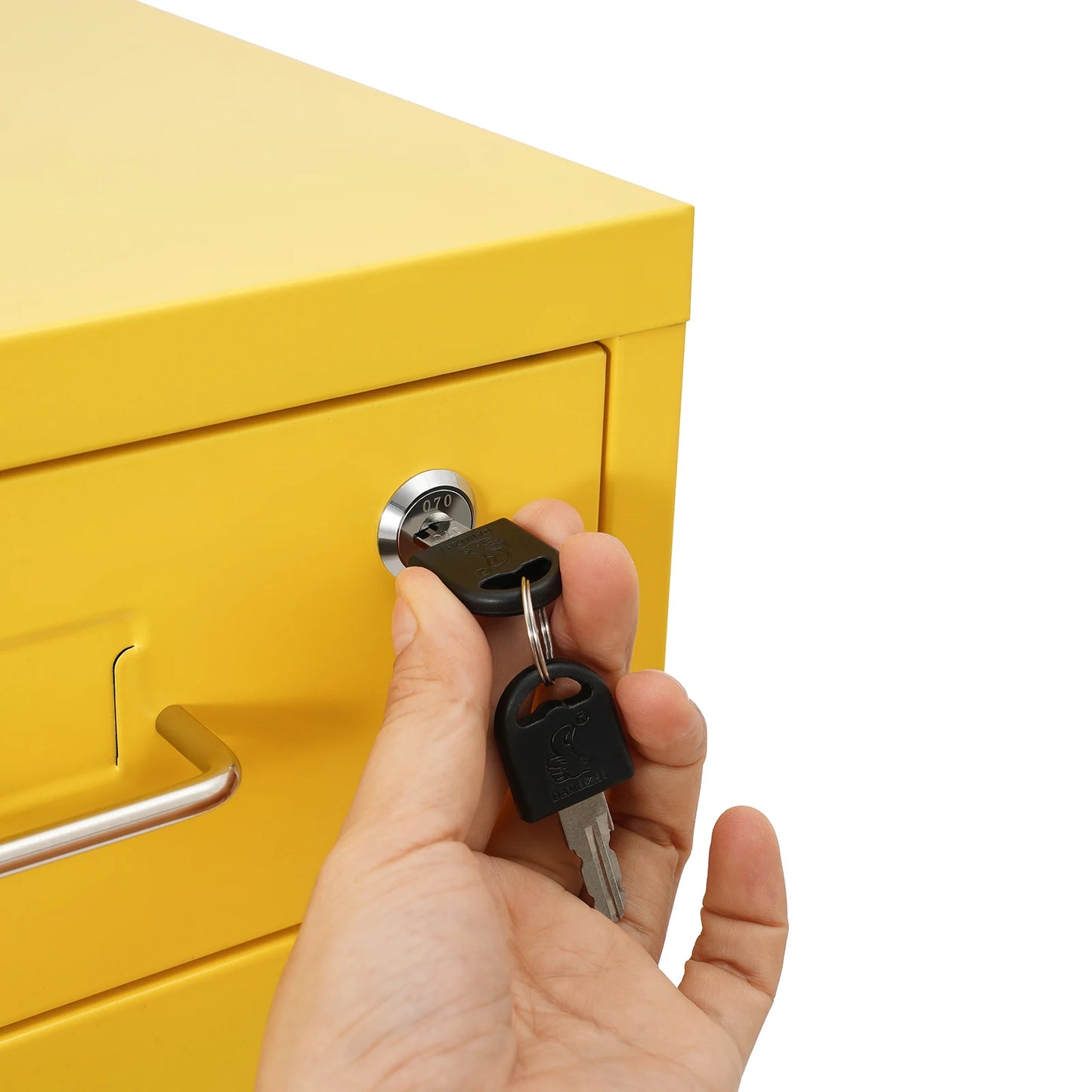Lockable Rolling Metal File Cabinet