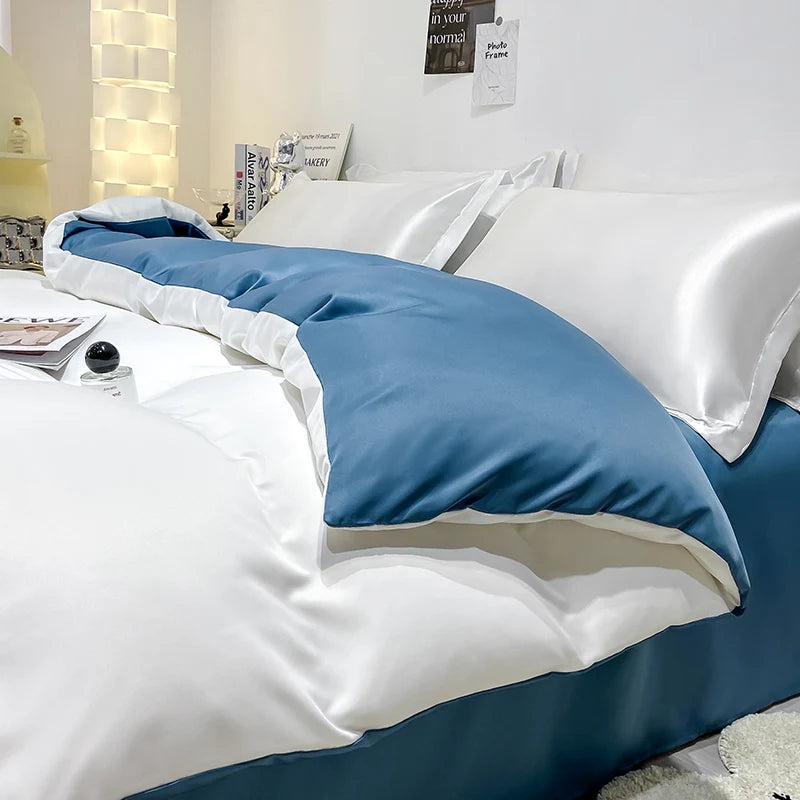 Solid Silk Bedding Set