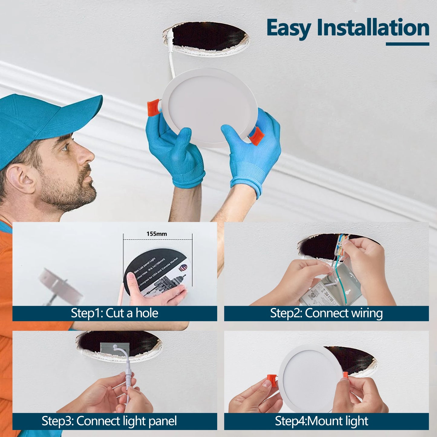 Recessed Lights with Dimmable Downlights