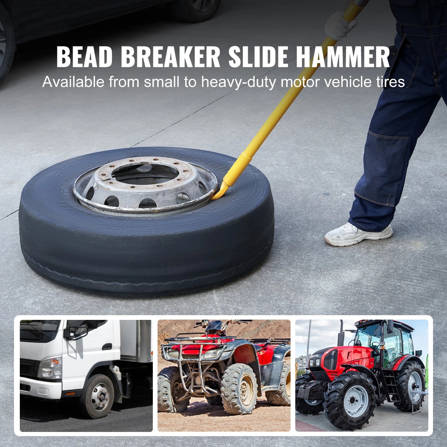 Heavy Duty Steel Tire Bead Breaker Changing Tool