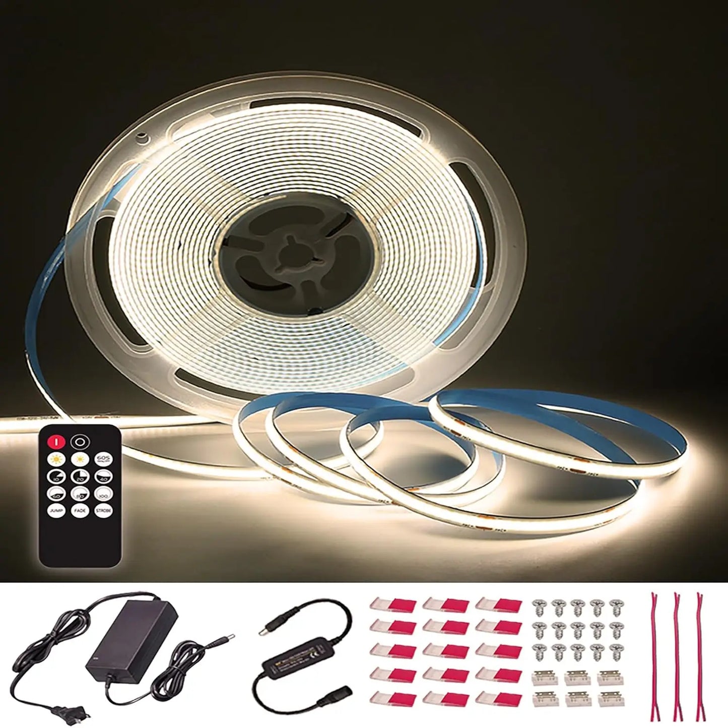 Listed LED Strip Light Dimmable with RF Remote