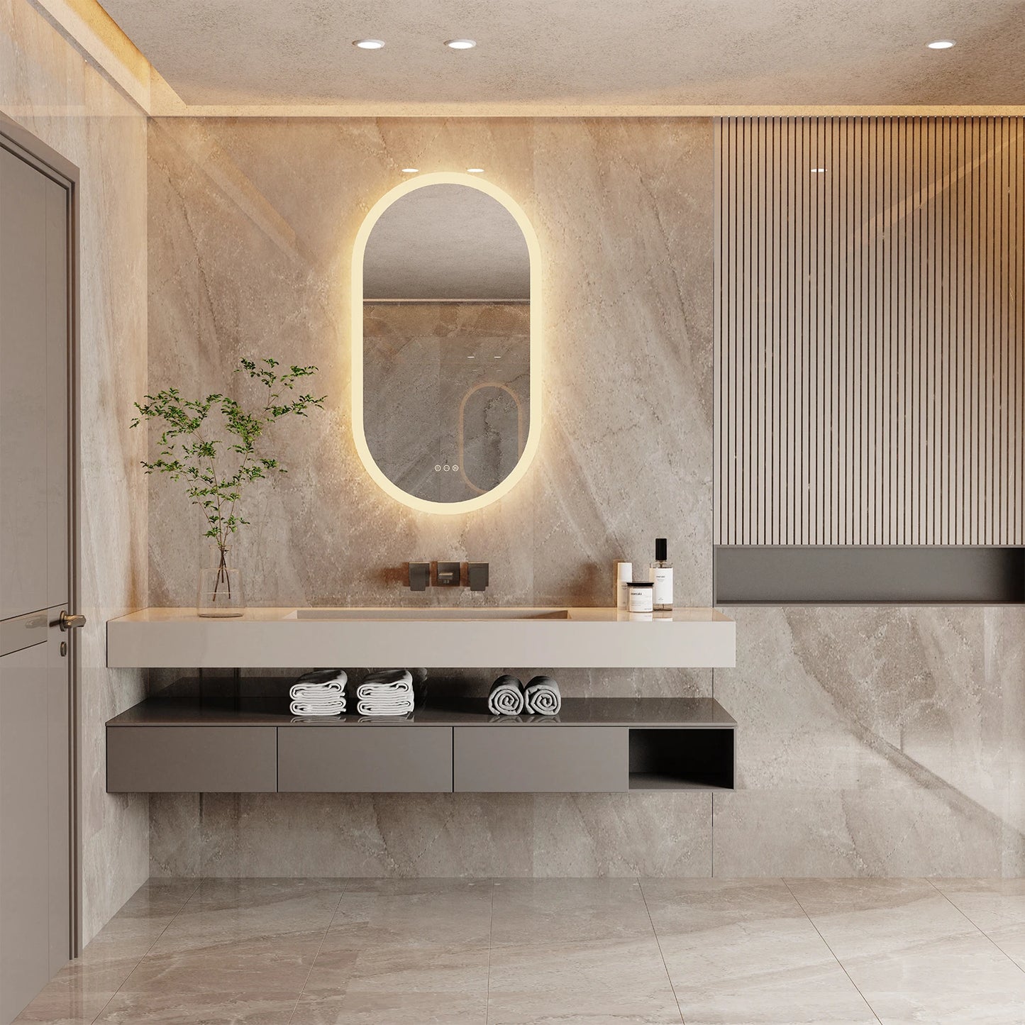 Vanity Mirror for Wall Mounted Back Lighted Mirror with Lights