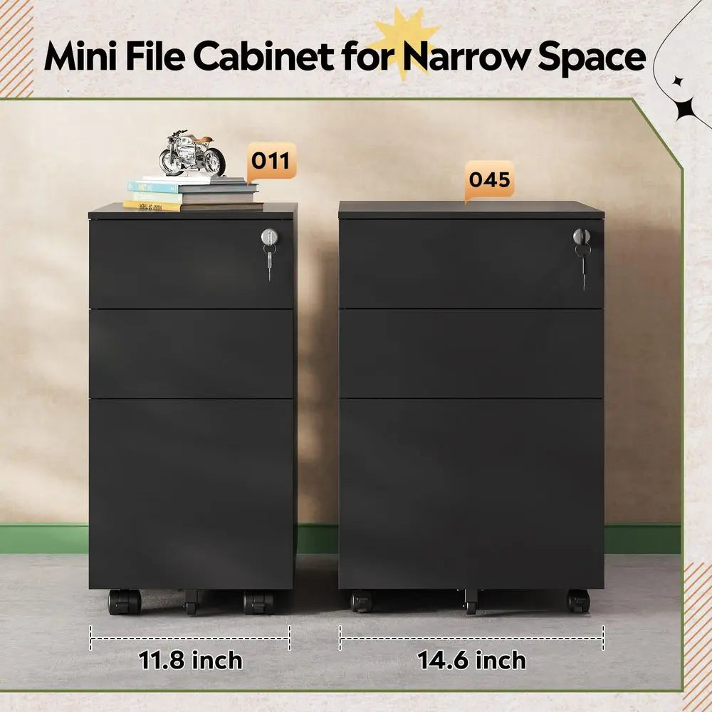 Under Desk Metal Filing Cabinet