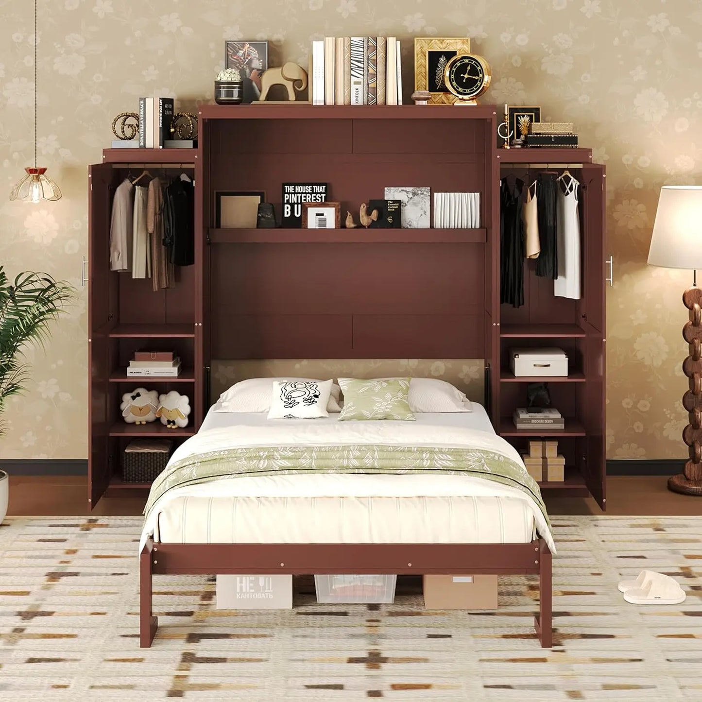 Murphy Wall Bed with Foldable Frame Platform