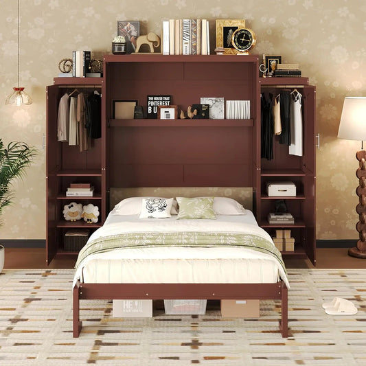 Murphy Wall Bed with Foldable Frame Platform