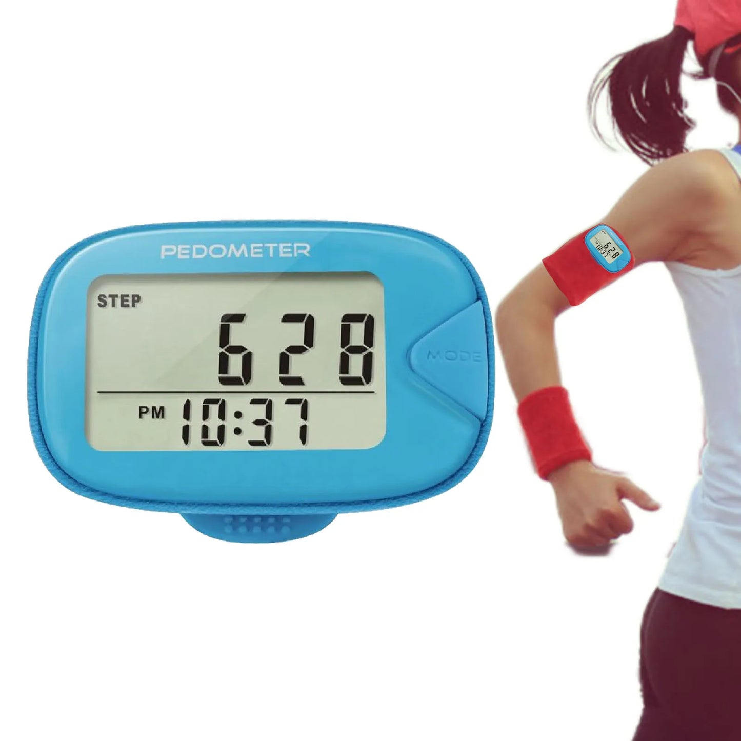 Multifunctional Pedometer With Clip On Step Counter