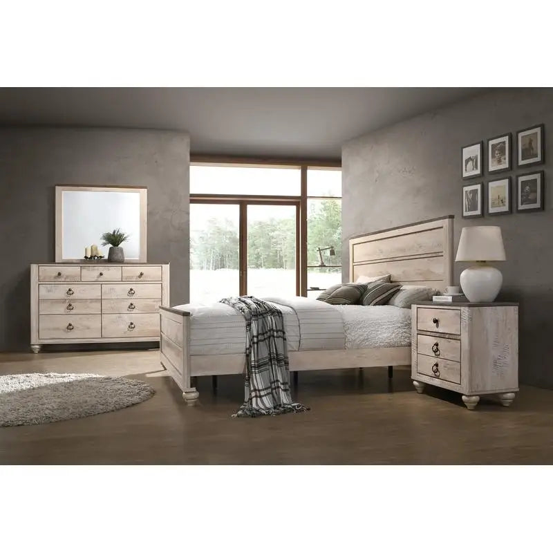 Contemporary Finish Bedroom Set