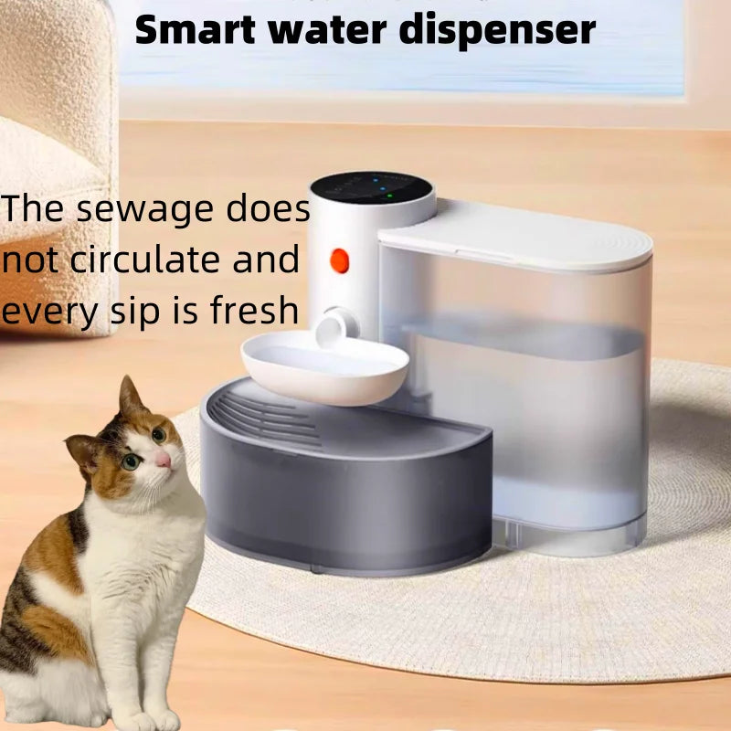 New Smart Dump Cat Water Dispenser Running Water Rechargeable Automatic Water Dispenser For Pet Dogs