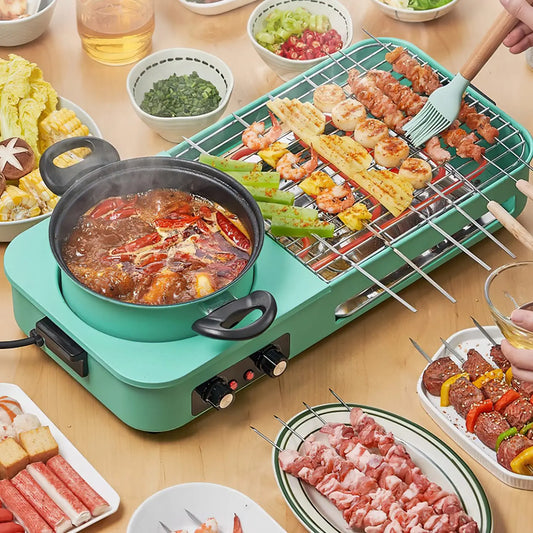 3-in-1 Electric Pot (with Grill & Frying Pan) - 1600W