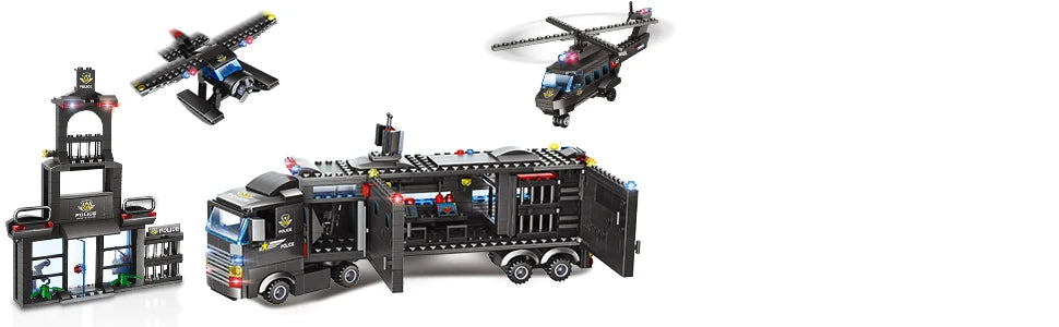 Boys Police Kit with Police Command Center Truck