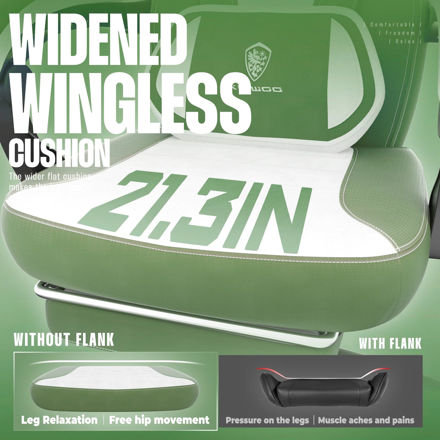 Big and Tall Gaming Chair with Footrest