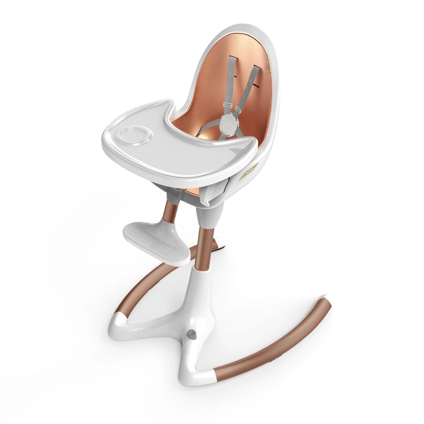 Baby Adjustable High Chair with Leather Cushion