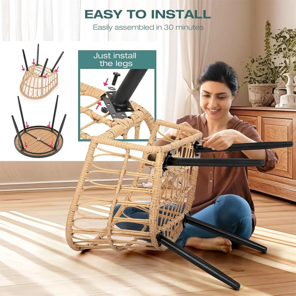 All-Weather PE Rattan Patio Furniture Set