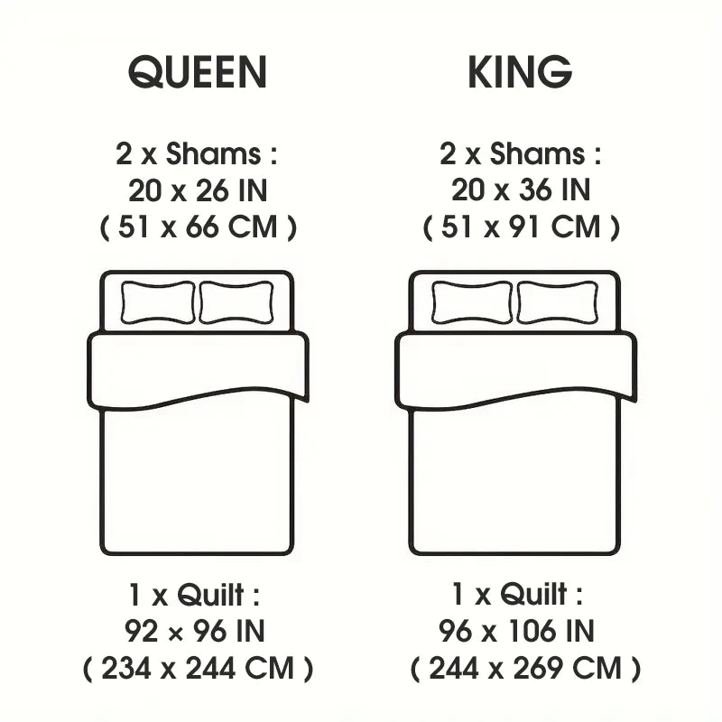Multi-color Rose Print Quilted Quilt Bedding - All Seasons