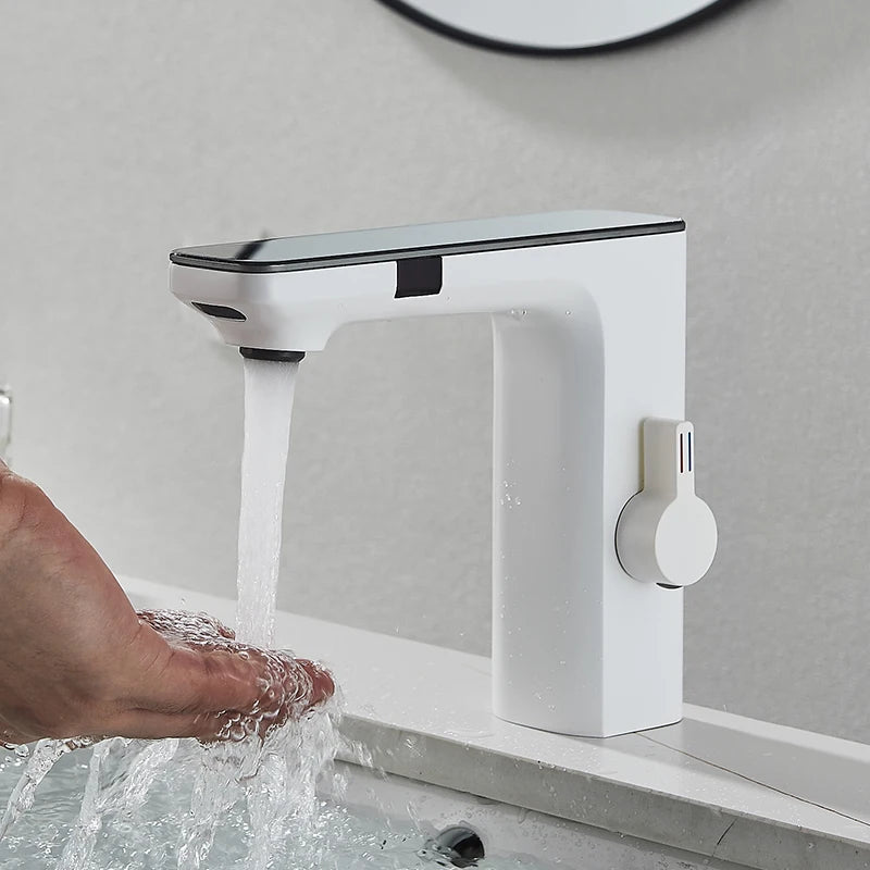 Smart Sensor Basin Faucet Digital Display Screen