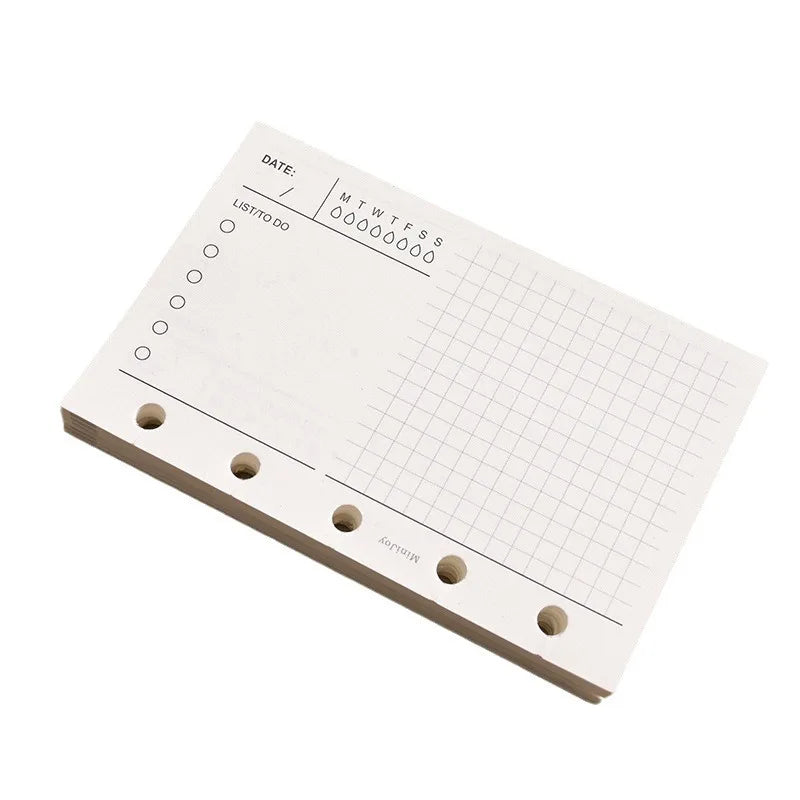 Refillable Dot Grid & Lined Paper Journal Planner Weekly Monthly Agenda