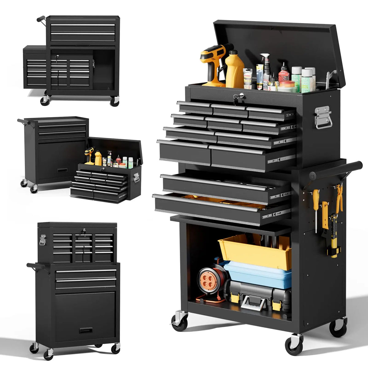 Heavy Duty Rolling Tool Chest with Wheels
