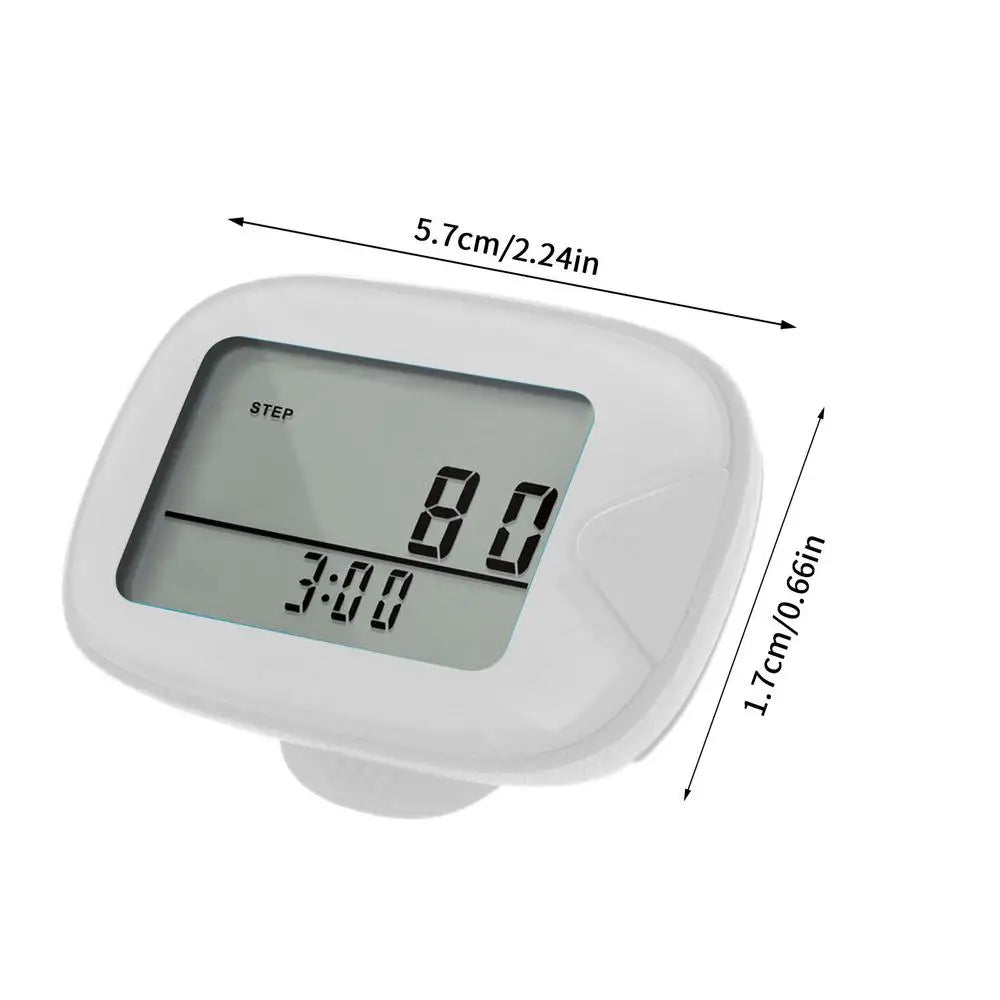 Multifunctional Pedometer With Clip On Step Counter