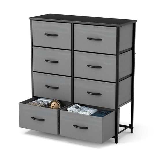 Children's Wardrobe With 8 Fabric Drawers