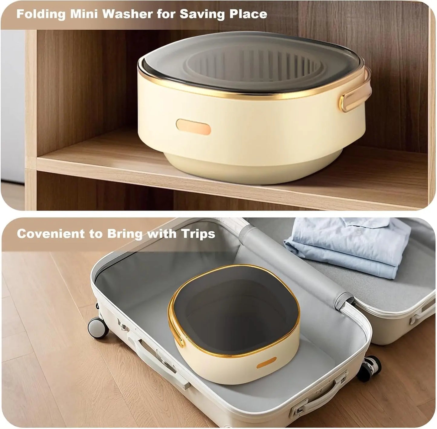 Portable Washing Machine for Underwear & Socks with Washer and Spin Dryer