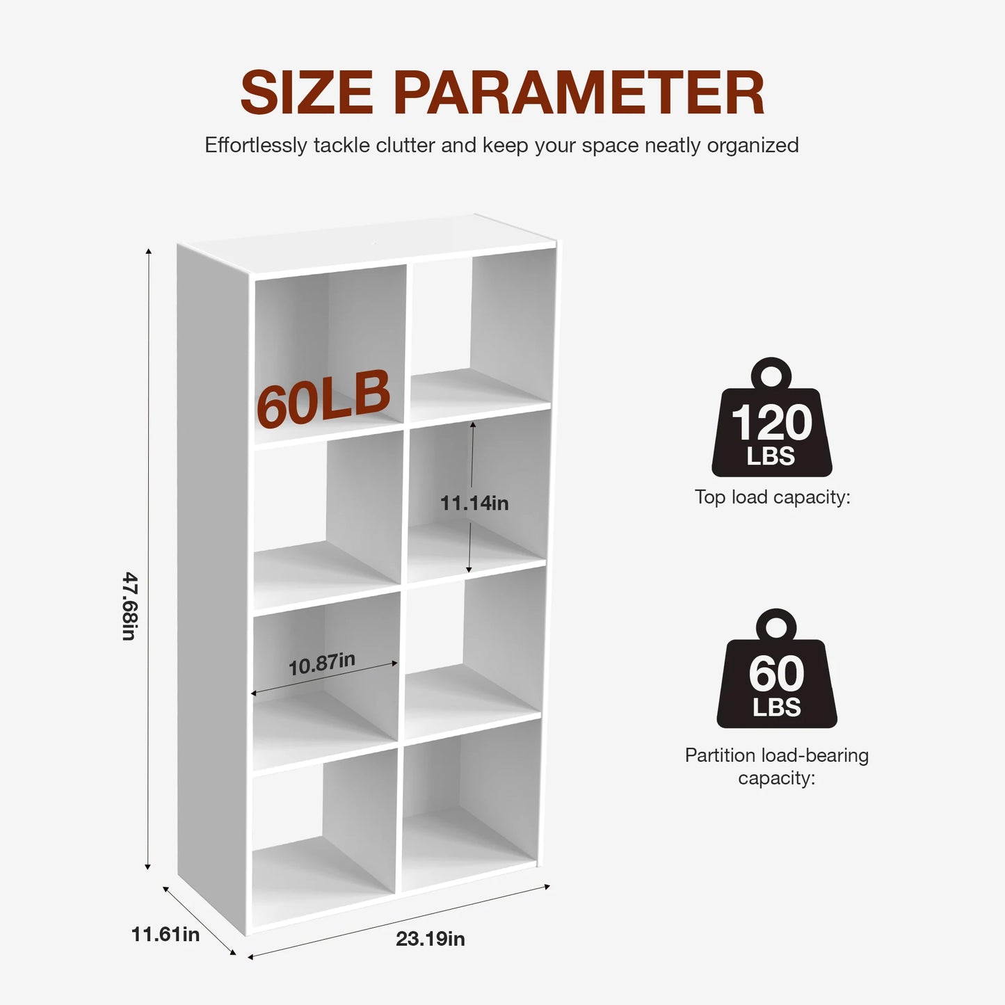 Wooden Cube Storage Organizer