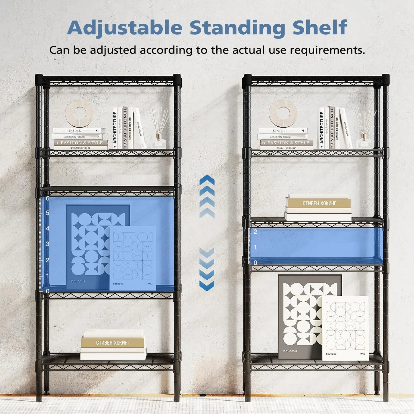Heavy Duty Metal Wire Storage Shelves Adjustable Storage Racks