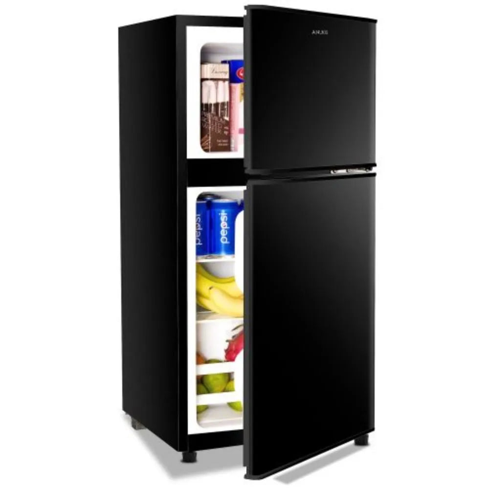 Mini Small Fridge with Freezer with Removable Shelves