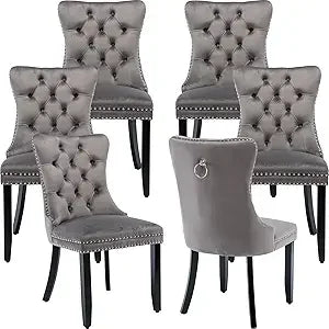 Velvet Dining Chairs Set