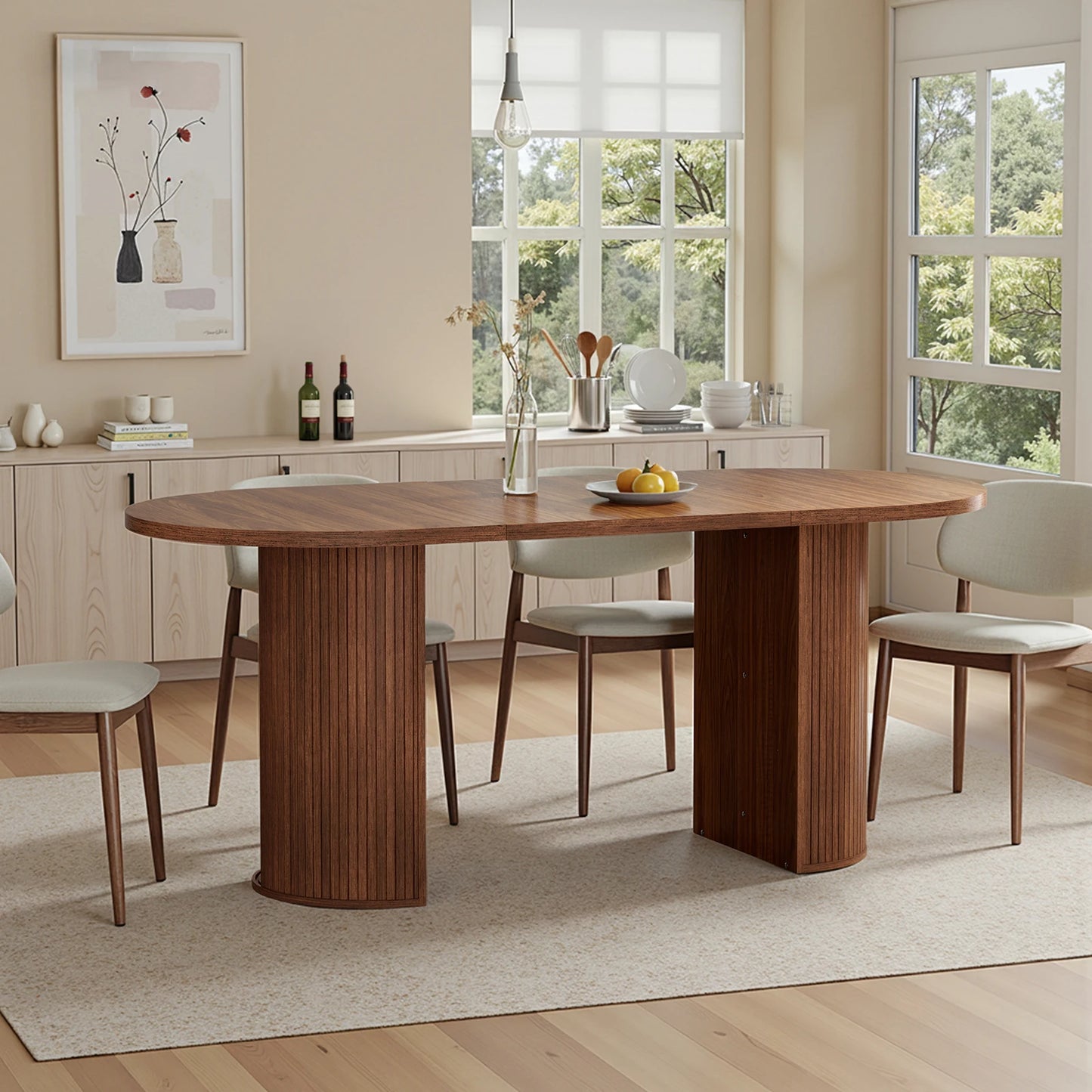 Oval Dining Table for 6-8 Person