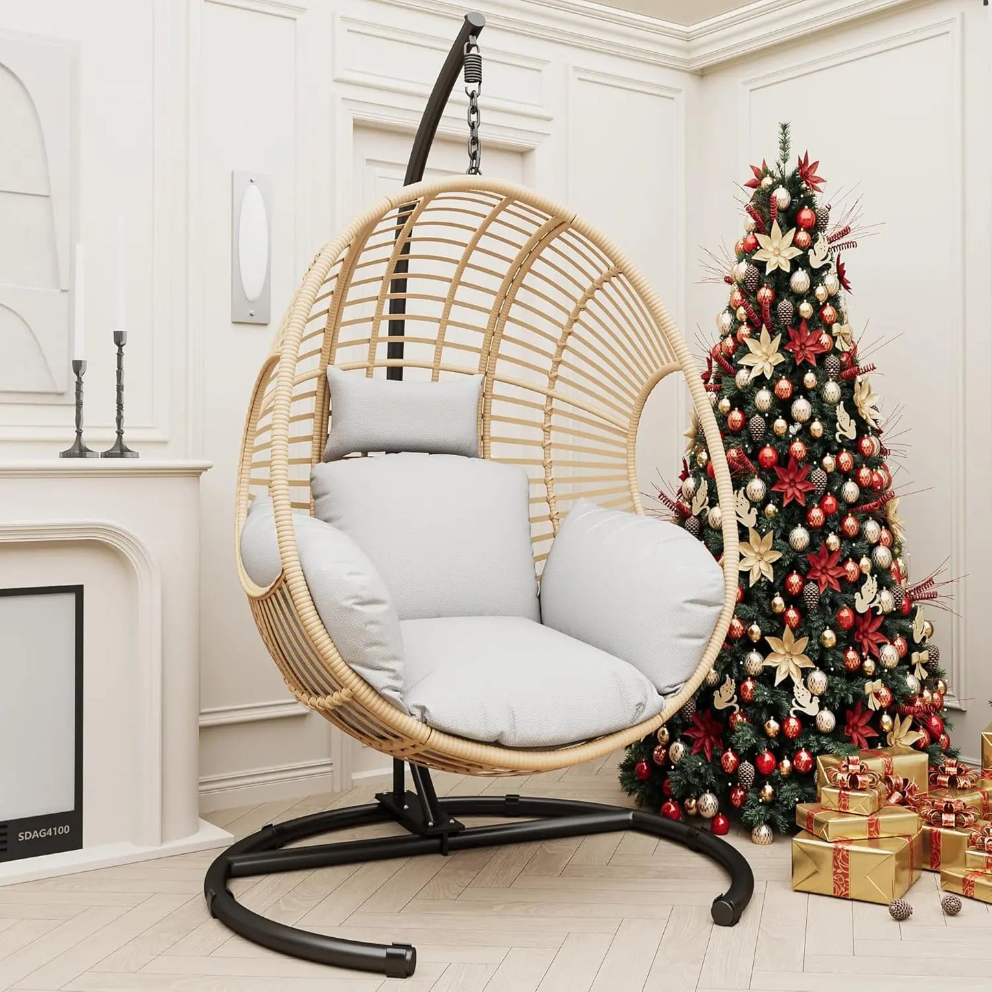Hanging Egg Swing Chair w/Stand All-Weather