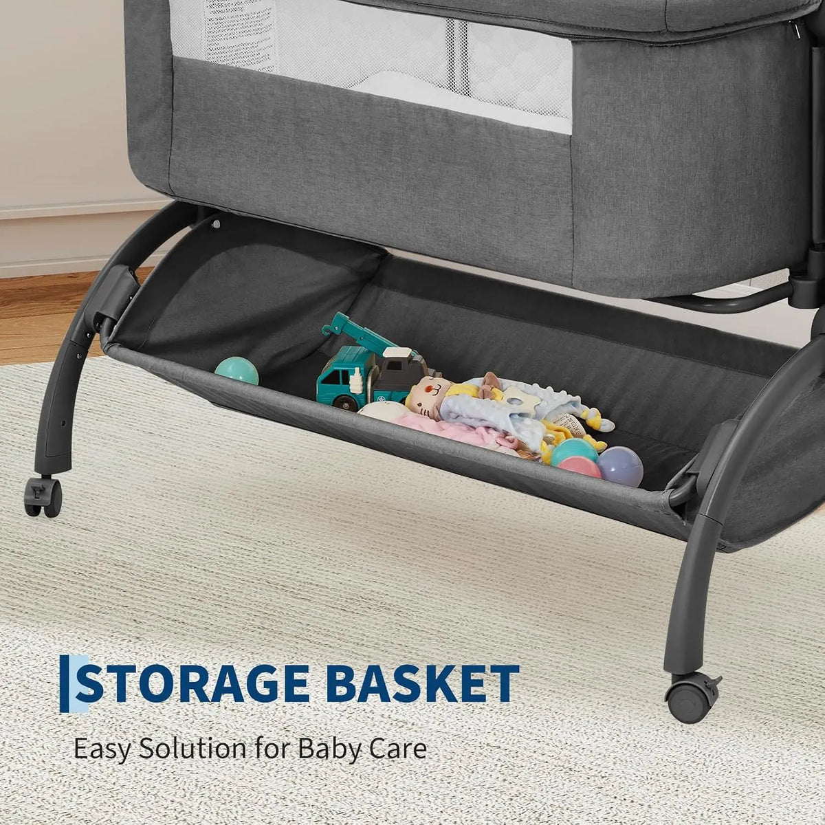 2-in-1 Baby Cribs Multifunctional Bedside