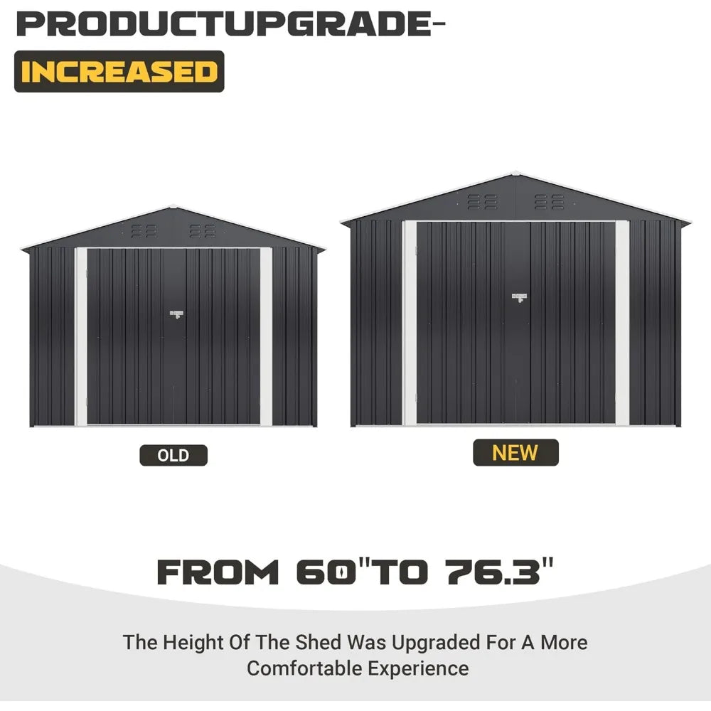 Outdoor Storage Shed with Updated Frame Structure