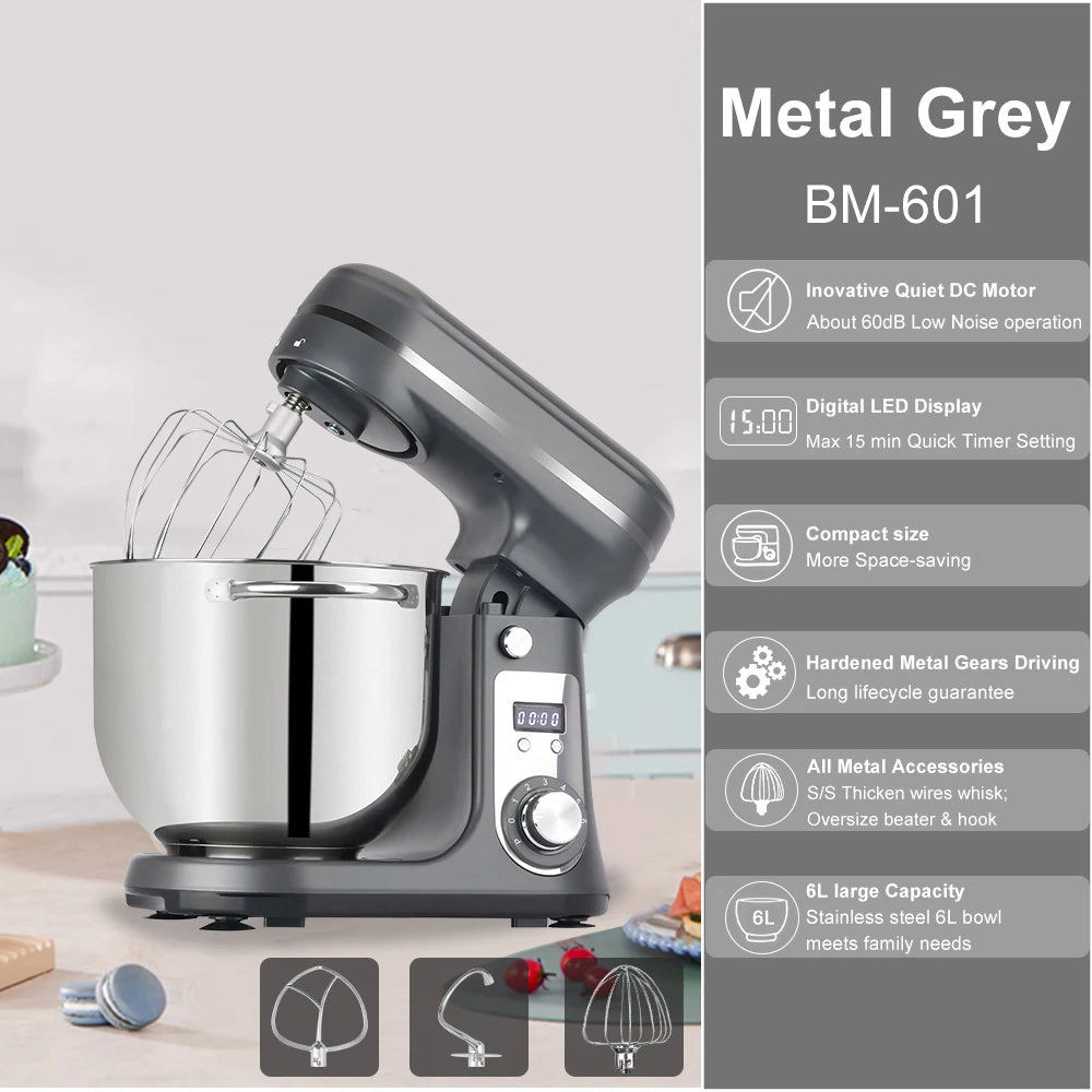 Quiet Motor Stand Mixer Dough Kneader