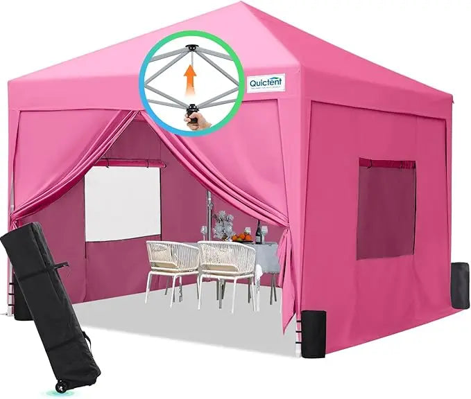 Privacy Pop up Canopy Tent with Sidewalls and Roll-up Ventilated Windows