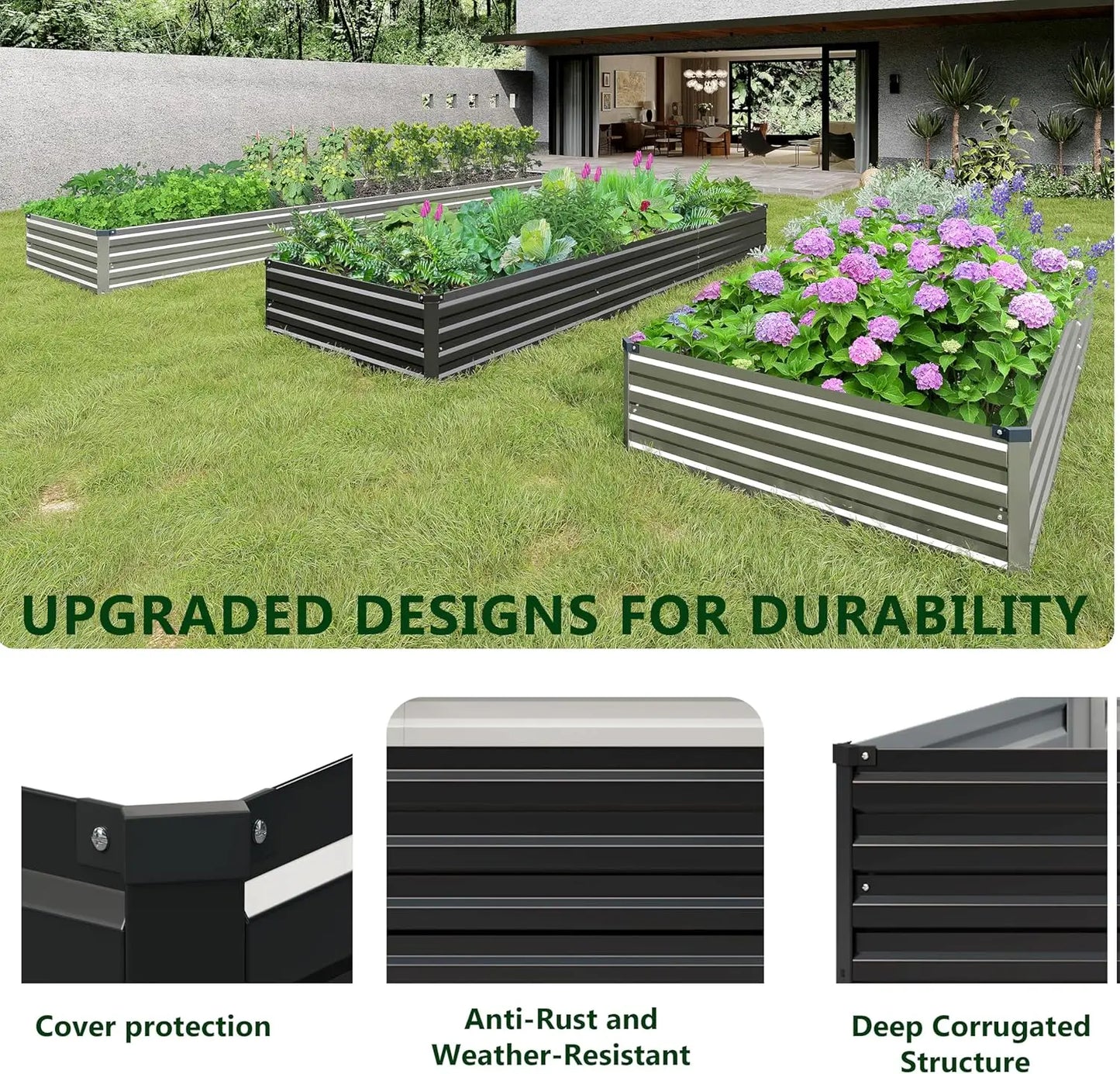 Galvanized Raised Garden Bed