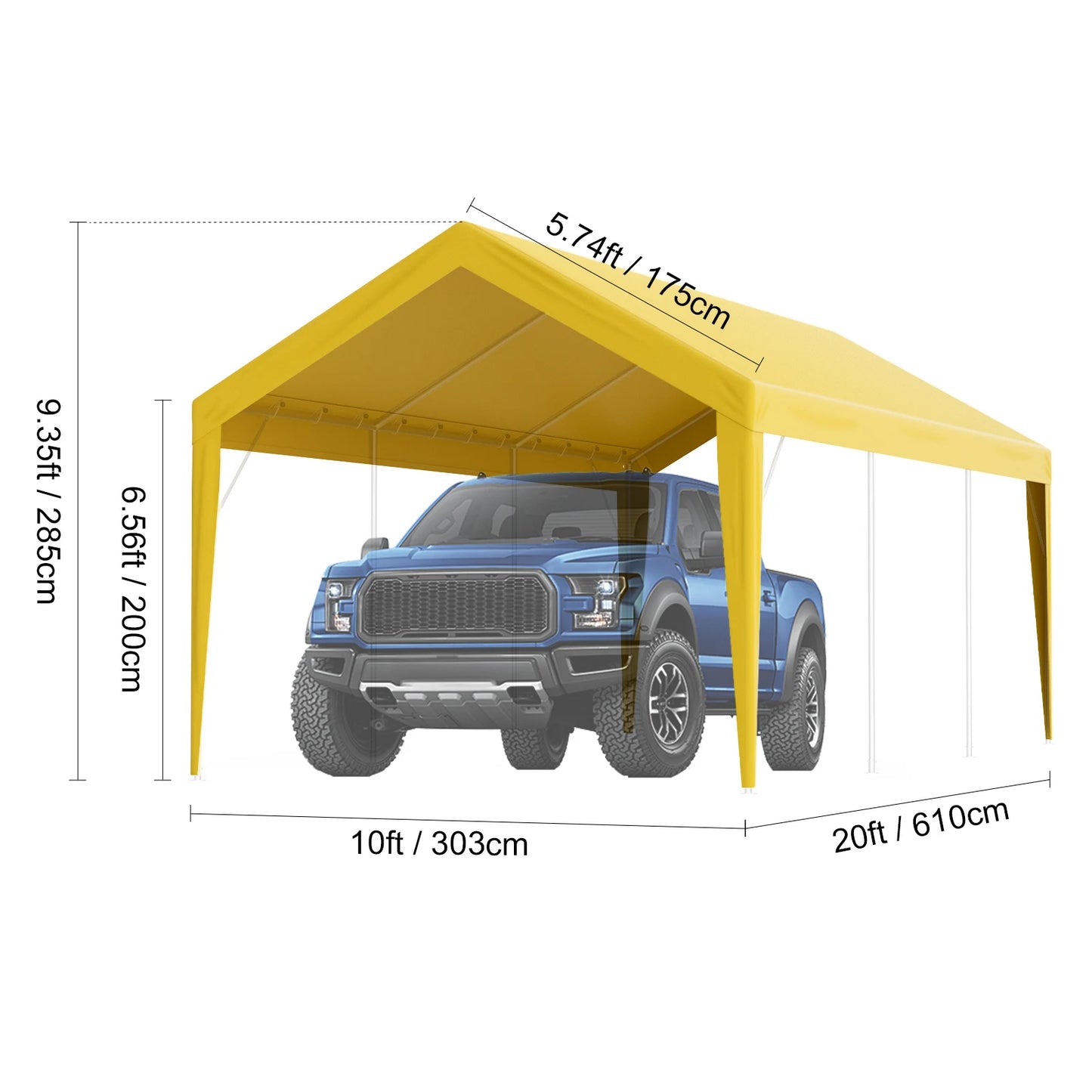 Heavy-Duty Carport Replacement Canopy Cover