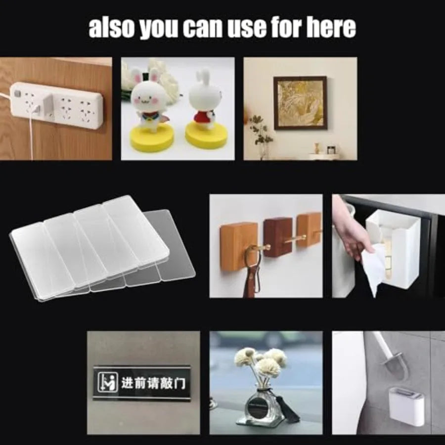 Reusable Heavy-Duty Double-Sided Clear PVC Adhesive Tape