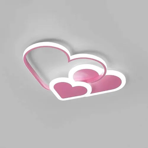 Heart-Shaped LED Ceiling Lamp with Remote Control
