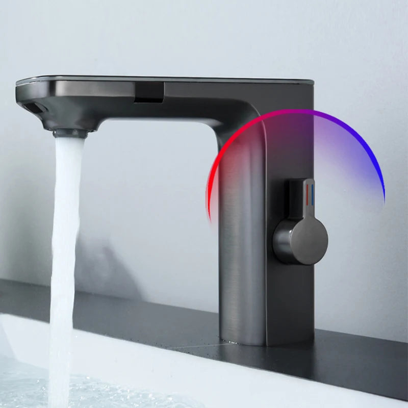 Smart Sensor Basin Faucet Digital Display Screen