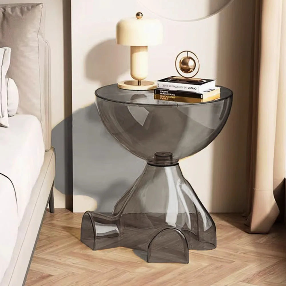 Transparent  Small Flat Head Coffee Table