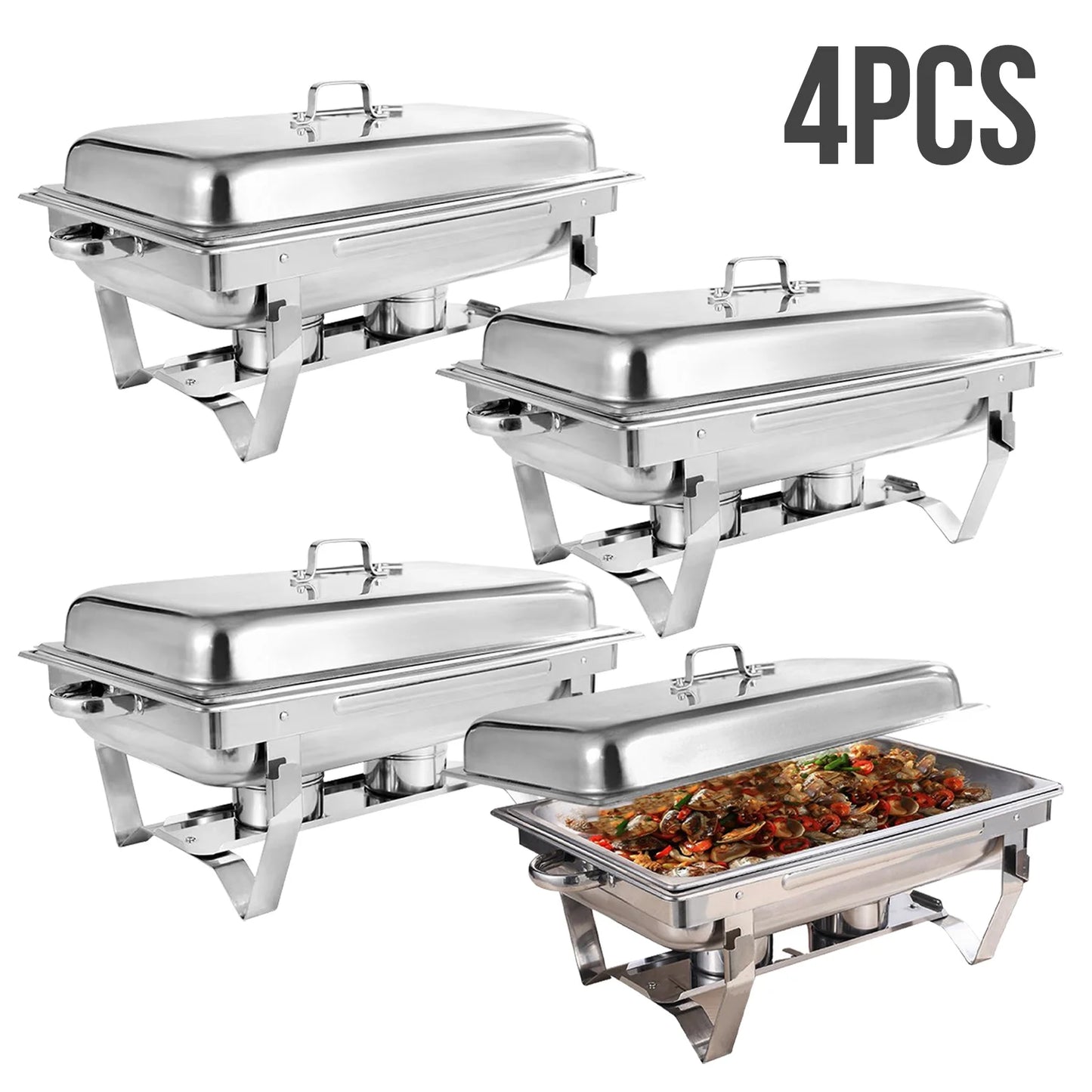 Chafing Dish  Electric Stainless Steel Full Size Buffet Set