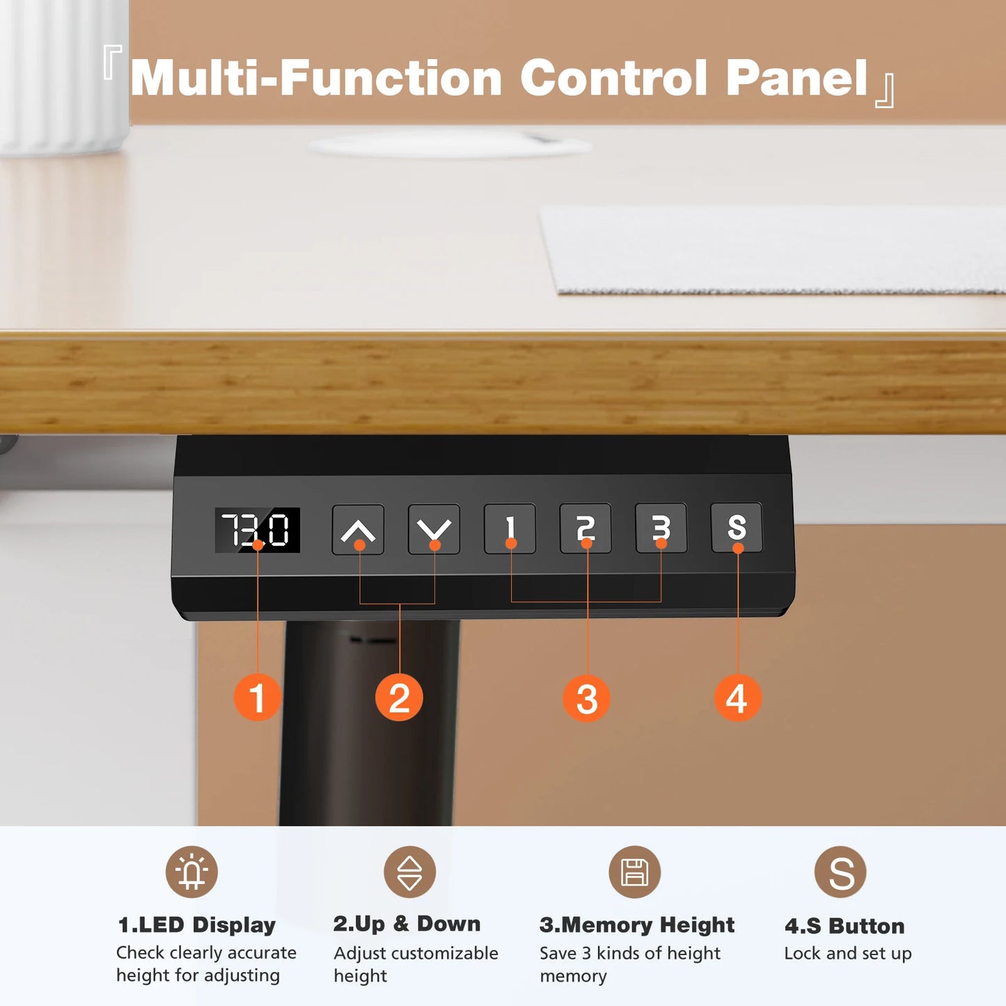Electric Standing Desk Height Adjustable