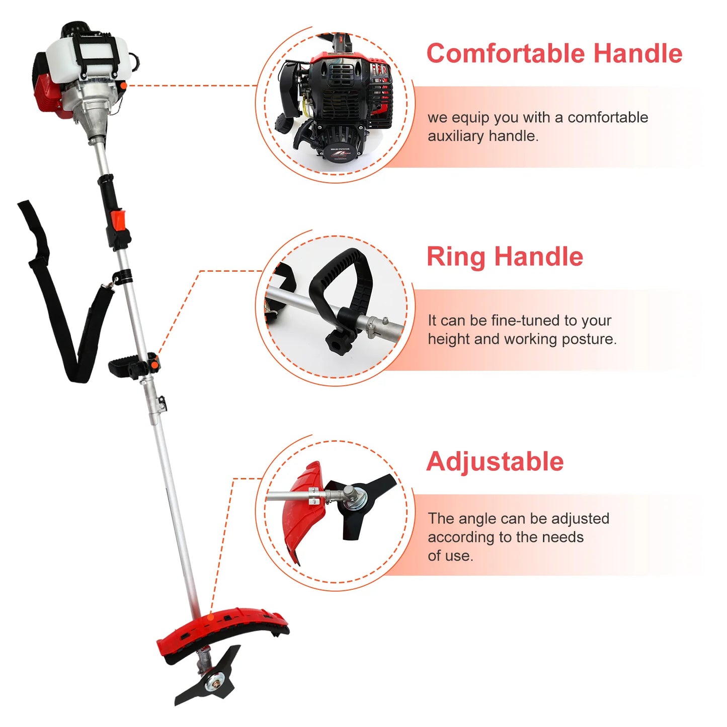 Gas Cordless Weed Wacker Light High-Power